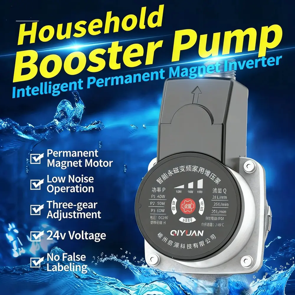 Bomba de reforço silenciosa de frequência variável de ímã permanente inteligente